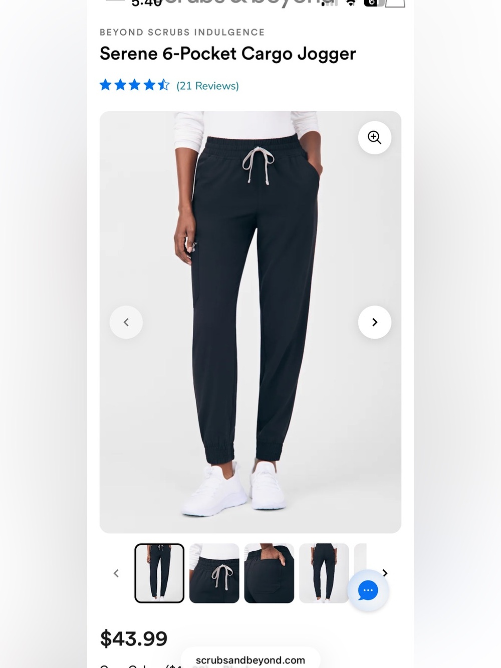 Women’s S Black Jogger Pants with Drawstring Waist
